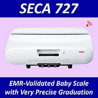 Електронні ваги для зважування немовлят SECA 727 EMR-Validated Baby Scale with Very Precise Graduation