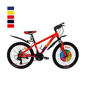 Велосипед SPARK FORESTER (колеса - 24", сталева рама - 13") перемикачі SHIMANO, Жовтий