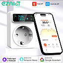 Розумний термостат з Wi-Fi розеткою 16 А EZAIOT TP6 для регулювання температури. Tuya, фото 2