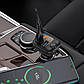 АЗП з FM-модулятором BOROFONE BC41 Eminency QC3.0 Car BT FM transmitter 18W Black, фото 7