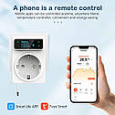 Розумний термостат з Wi-Fi розеткою 16 А EZAIOT TP6 для регулювання температури. Tuya, фото 9