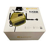 Навушники тактичні Earmor M32 Mod3, активні навушники військові, колір – Олива, фото 6