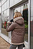 Зимова куртка з водовідштовхувальною плащівкою та еко хутром на капюшоні, фото 2
