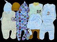 Красивый набор одежды для новорожденых, унисекс, качественая одежда, зима, осень, рост 62 см, хлопок