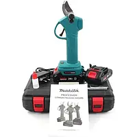 Аккумуляторный секатор Makita DUP 270 (24V, 5AH). АКБ секатор Макита. Электросекатор