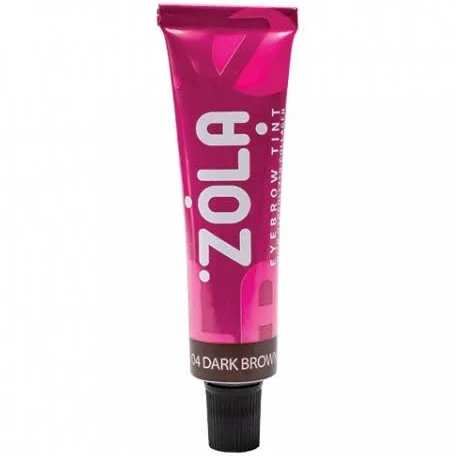 Фарба для брів із колагеном 04 Dark brown ZOLA 15 мл