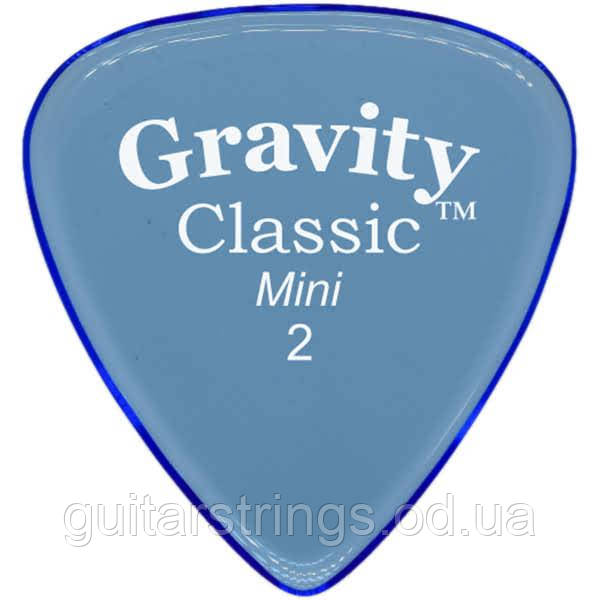 Медиатор Gravity Picks GCLM2P Classic Mini Polished 2.00 mm, фото 1