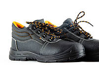 Взуття робоче захисне спеціальне шкіряні черевики з титановою пластиною на носку, спец взуття, фото 4