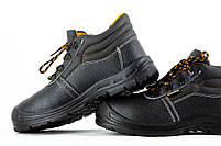 Взуття робоче захисне спеціальне шкіряні черевики з титановою пластиною на носку, спец взуття, фото 5