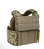 Плитоноска МІЦЬ 3.0 піксель з функцією швидкого скидання (PLATE CARRIER) МОЛЛІ, фото 6