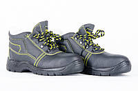 Спецвзуття зимове робоче, черевики шкіряні захисні утеплені, без металевого носка, захисне спец взуття