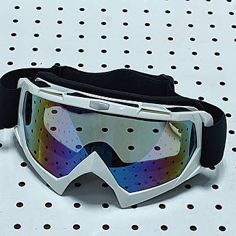 Окуляри для мотоцикла 634 білі тонована лінза XAMELION