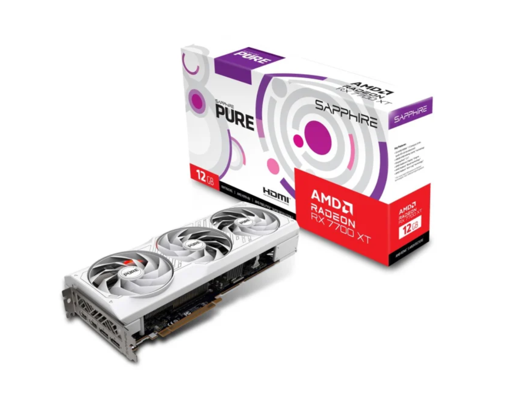 Відеокарта Sapphire Radeon RX 7700 XT PURE 12GB GDDR6 (11335-03-20G)