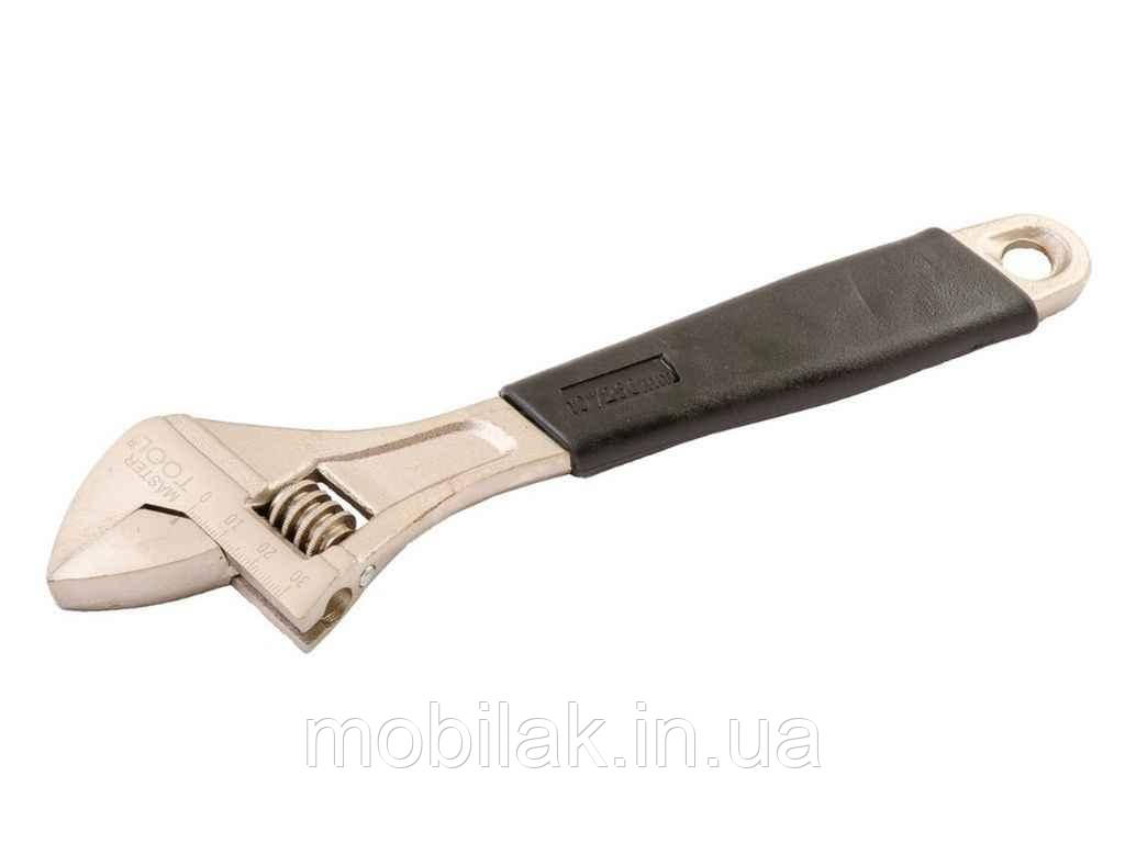 Ключ розв. гумова ручка (250мм) 76-0123 ТМ MASTER TOOL