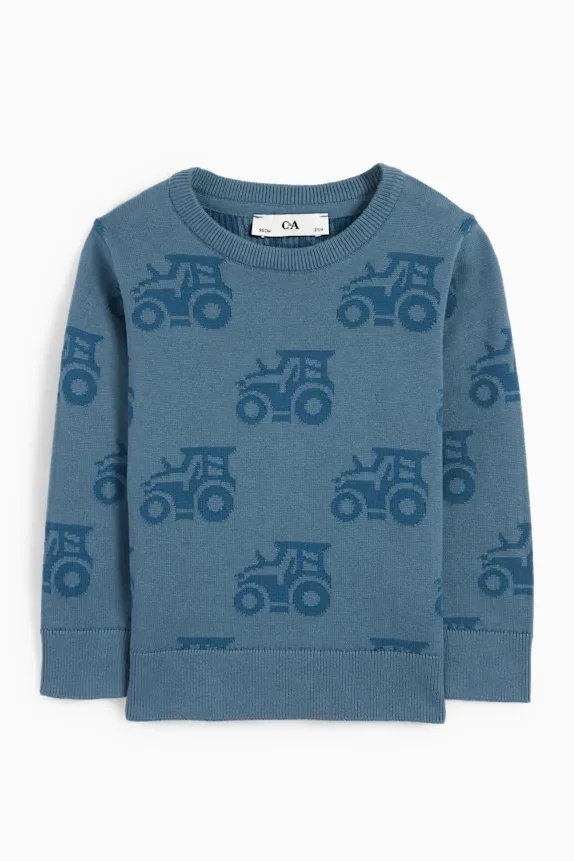 Джемпер Трактор синій C&A 104, 110, 116, 122, 128, 134, 140см, фото 1