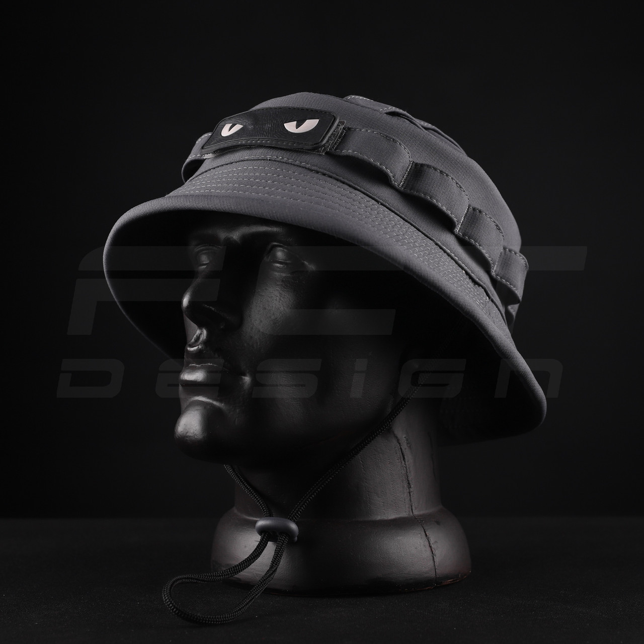 Панама тактична Софтшелл демісезонна з велкро панеллю Сіра, фото 1