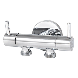 Кран трійник на два виходи Ango JF-162101 1/2 дюйма хром латунь Brass 62