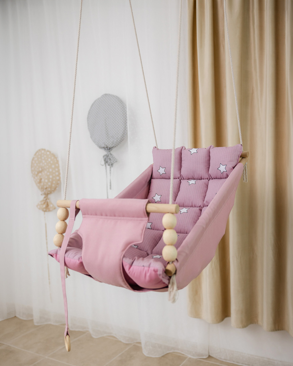 Підвісна гойдалка люлька Зоряна мрія, гойдалка для дітей, гойдалка гамак