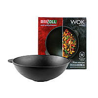 Сковорода чавунна WOK 3,7 л, Ø28 см Brizoll