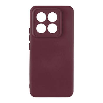 Чохол Silicone Cover Full Camera для Xiaomi 14 Pro Maroon