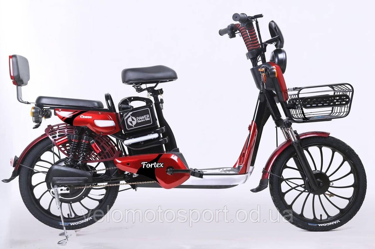 Електровелосипед Corso «Fortex» 20" дюймів FR-4402-2 (1) рама сталева, двигун 500W, акумулятор 48V20AH, корзин