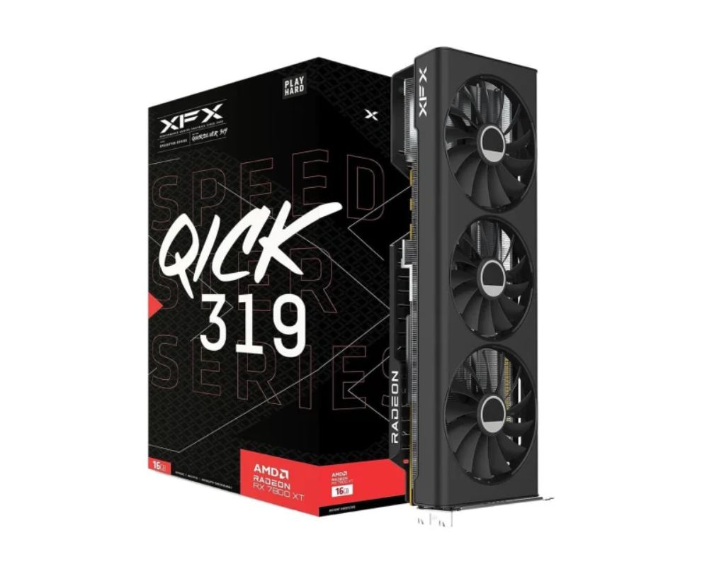 Відеокарта XFX Radeon RX 7800 XT SPEEDSTER QICK319 CR 16GB GDDR6 (RX-78TQICKF9)