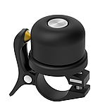 Велосипедний дзвінок з тримачем AirTag (Apple) Bicycle Bell, мідний сплав, чорний, фото 4