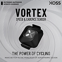 Велосипедный датчик каденса / скорости XOSS Vortex беспроводной с ANT+ / Bluetooth на 2 режима