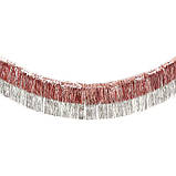 Гірлянда із дощику для фотозони 180 на 35 см рожеве золото із сріблом, фото 3