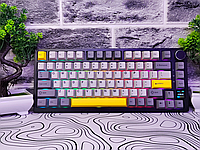 ІГРОВА Клавіатура AJAZZ AK820 PRO GreyНовая беспроводная меха Бездротова Механічна З Екранчиком Та RGB Підсвічуванням. GIFT SWITCH