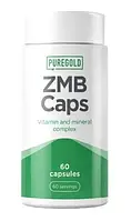 Цинк Магний Б6 ZMA Pure Gold ZMB Caps 60 капсул