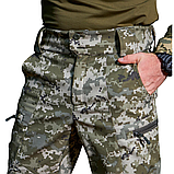 Брюки тактичні софтшел Soft Shell Military в кольорі піксель ММ14, фото 6