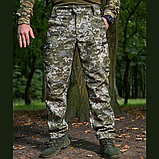 Брюки тактичні софтшел Soft Shell Military в кольорі піксель ММ14, фото 9