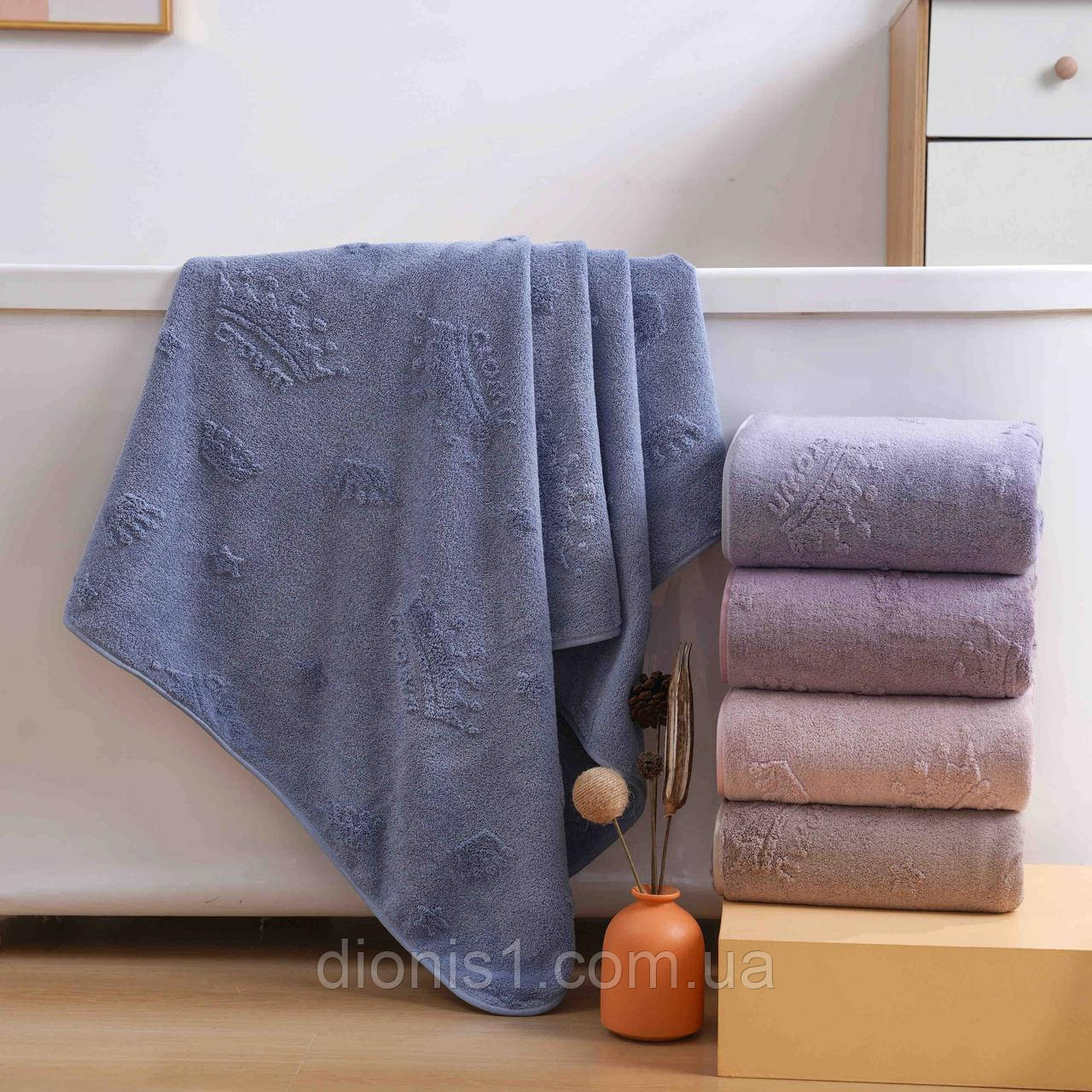 Лицьовий рушник 50х95 3 шт в упаковці, фібра, фото 1