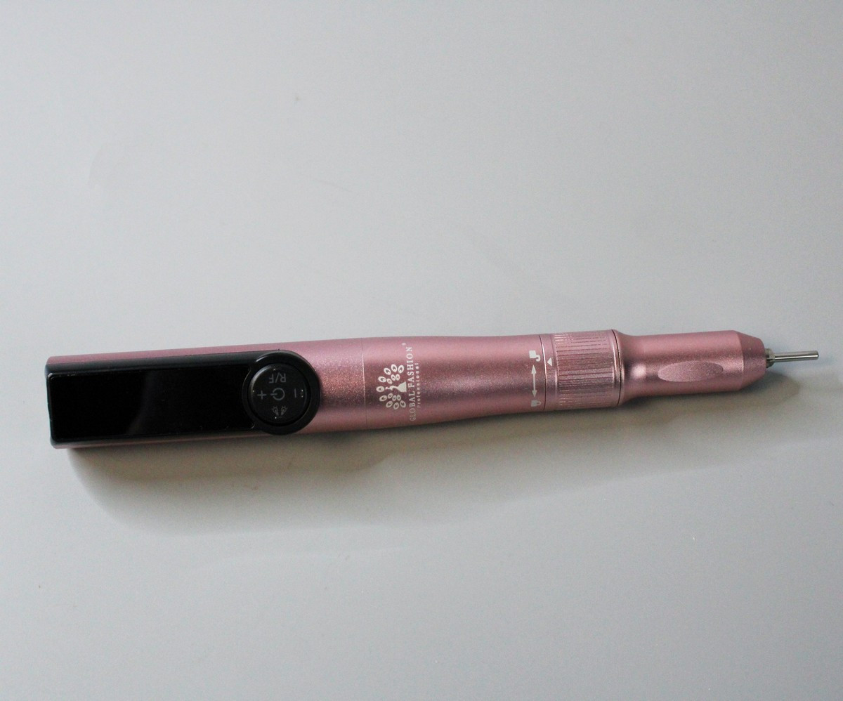 Акумуляторний фрезер для манікюру c UV-ліхтариком Global Fashion TMS-025, 35 000 об/хв, фото 1