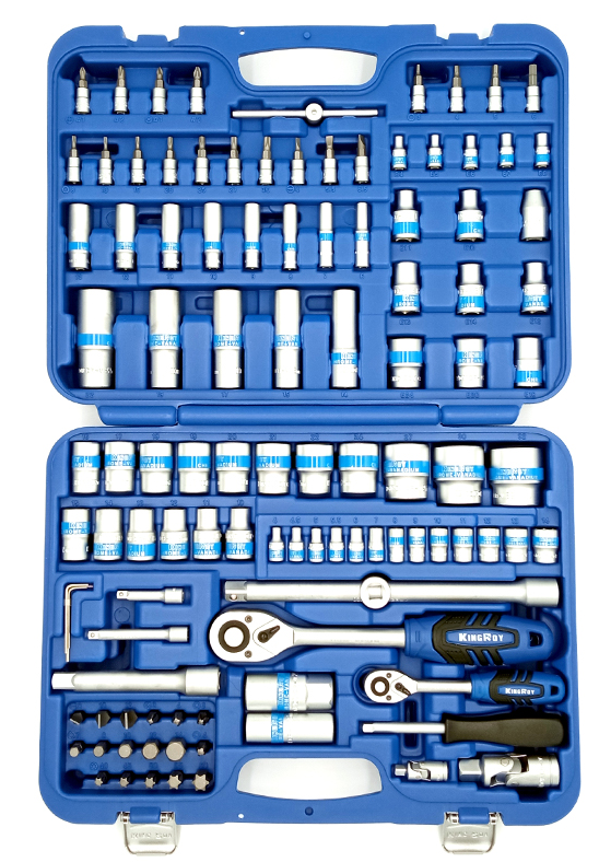 Набір інструментів King Roy 108 предметів 1/4-1/2"; DR (6-гранний) (108MDA-6)