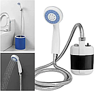 Переносний душ для кемпінгу та миття автомобіля. Душ похідний переносний, для кемпінгу, з помпою та USB зарядкою