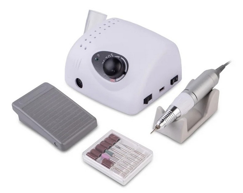 Фрезер BUCOS ZS-705 WHITE PROFESSIONAL (65W/35000 об.) Російська та українська інструкція (+ 6 покращених фрез)