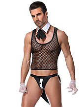 Чорний чоловічий сексуальний комплект нижньої білизни Star Night Valet, 4 предмети (без коробки)