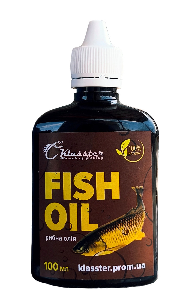 Рибна олія Klasster Fish Oil, 100мл (Меляса та сиропи), фото 1