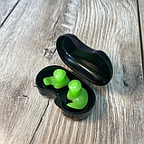 Беруші для води, заглушки для вух від води, водні беруші, беруші для плавців Hechpro зелені (4934), фото 3