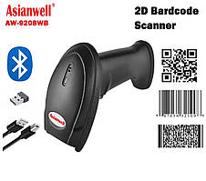 Безпровідний 1D/2D Сканер штрих-кодів Asianwell AW-9208WB