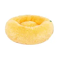 Лежанка "Пончик" ТМ HiDOG для собаки або кота (75*20см) лимонна