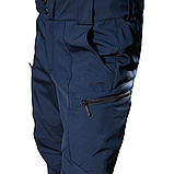 Брюки тактичні софтшел Soft Shell Military в кольорі темно-синій ДСНС, фото 5
