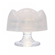 Масажер для клітора рельєфний Iroha Petit Lily, білий, 5.3 х 3.5 см