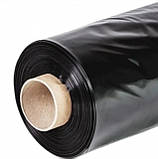 Плівка чорна 120 мкм 3 м*100 м рулон, поліетиленова гідроізоляційна для будівництва, фото 5
