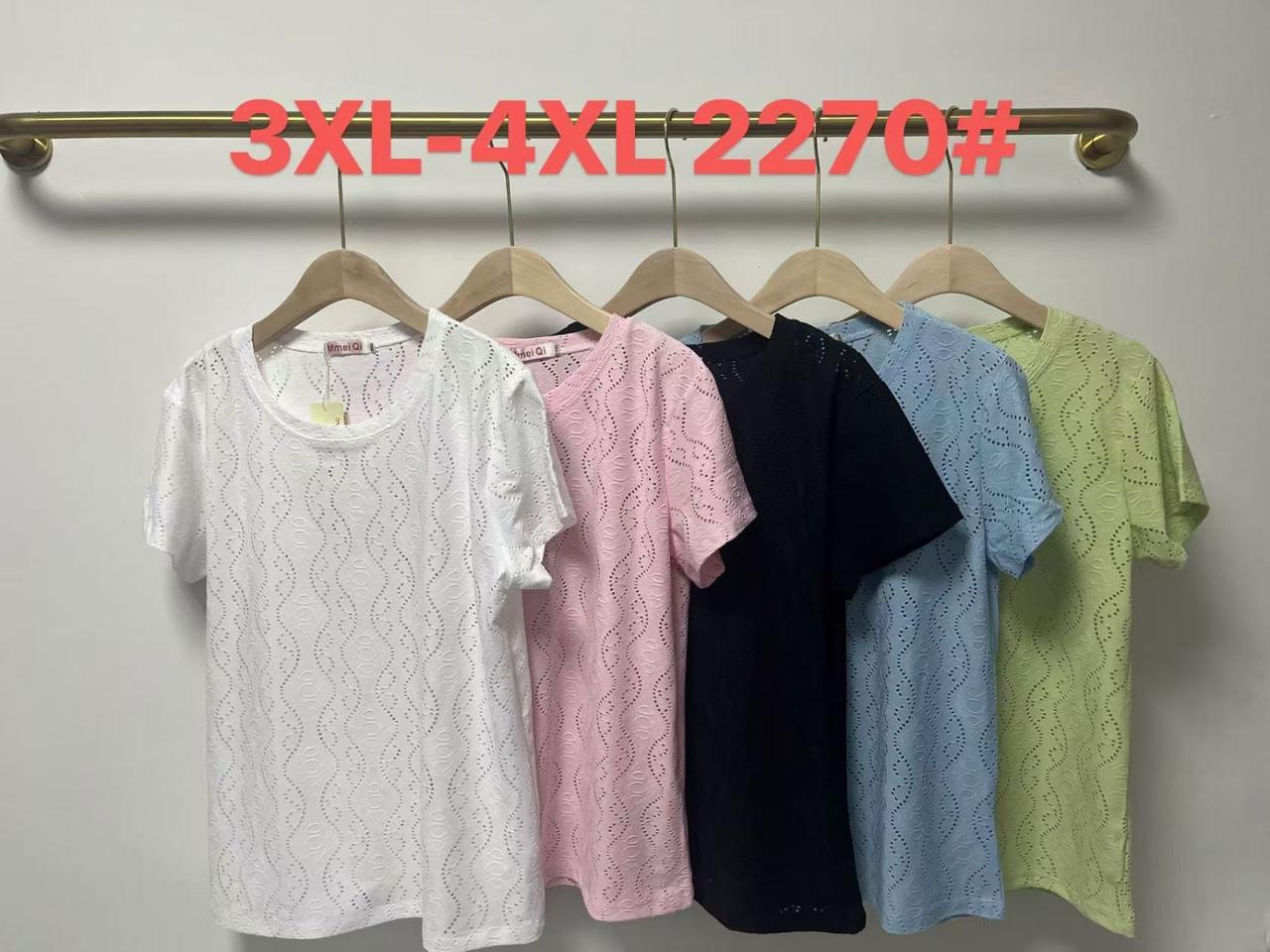 Жіноча футболка 3XL-4XL 12 шт (мікс)