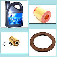 Набір для ТО автомобільних фільтрів +Олива Mercedes-Benz A 160 AT Classic 1,6 БЕНЗИН W168 (FL) 2001 - 2004