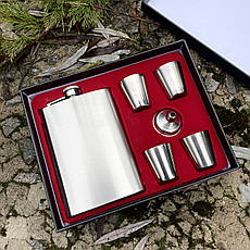 Подарунковий набір фляга з чарками + лійка