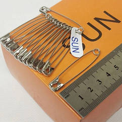 Булавка англійська №4 СРІБЛО 5*1.1 см 432 шт/уп SAN